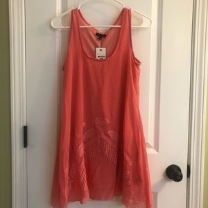 Embroidery tank dress brand new